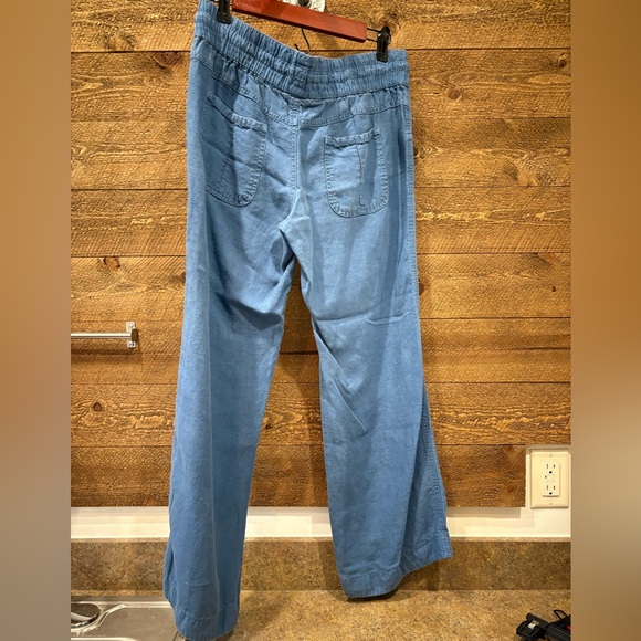 Athleta Linen Wide Leg Pants PETITE - Picture 3 of 7